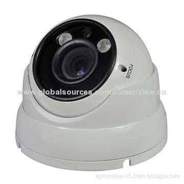WDR Dome Camera, 1/3-inch Sony Effio-A CCD 800TVL, 2 Pieces Array LEDs, 2MP 2.8-12mm Lens